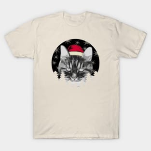 Vintage Christmas Cat: A Meow-rry Horror Holiday T-Shirt